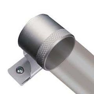 Soporte Cilíndrico base curva aluminio natural 16mm - blíster Tauro