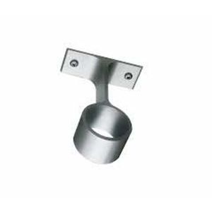 Soporte Cilíndrico intermedio ovalado aluminio natural 25mm - blíster Tauro