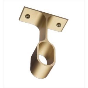SOPORTE INTERMEDIO OVALADO ALUMINIO CHAMPAGNE 14x30mm (B). TAURO