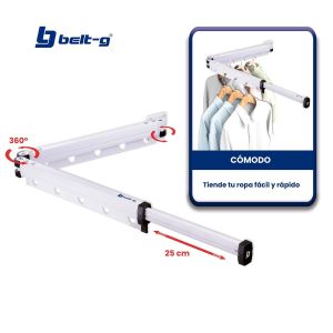 Tendedero plegable de aluminio 92 cm Belt-g