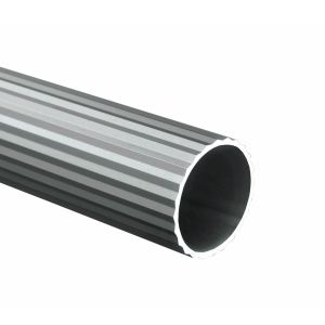 Tubo redondo acanalado aluminio natural 13 mm x 6,02 m Tauro