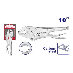 Alicate de presión curvo 10" Emtop