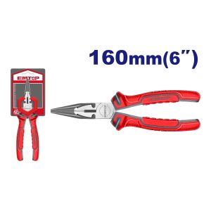 Alicate punta larga 6" Emtop