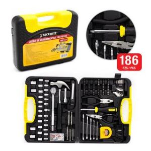 JUEGO DE HERRAMIENTAS 186 PIEZAS. SECURITY