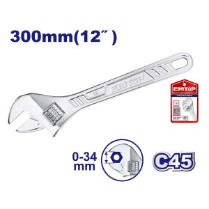 Llave ajustable 12" Emtop