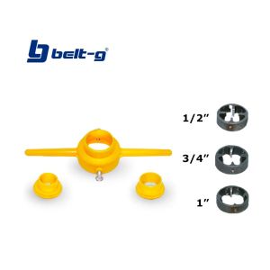 Tarraja para tuberia PVC 3 dados 1/2" 3/4" y 1" Belt-g