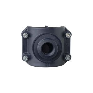 Abrazadera plástica 90 mm con salida 3/4" Faplast