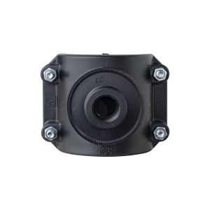 Abrazadera plástica 90 mm con salida 1" Faplast