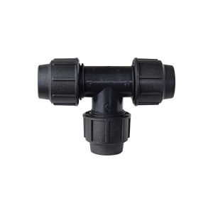 Tee rápida plástica 25 mm con salida 3/4" Faplast