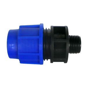 Adaptador rápido PP macho 25 mm 1/2" Tubrica