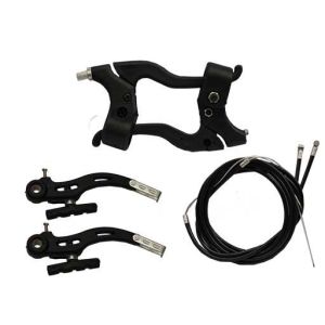 KIT DE FRENOS V-BRAKE 110MM PLATEADO. RALI