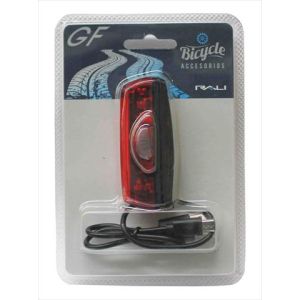 LUZ DE SEGURIDAD TRASERA PARA BICICLETA ROJA. RALI