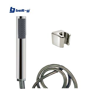 Ducha teléfono tubular de lujo metálica brushed Belt-g