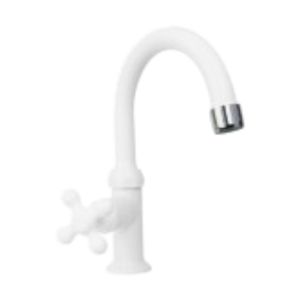 Grifo para lavamanos monomando alto blanco Pavco