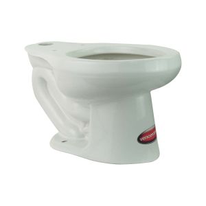 WC carlton para fluxometro con asiento negro Venceramica