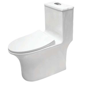 Inodoro una pieza noce blanco Aqua Nuova