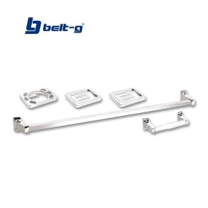 Accesorios para baño plástico cromado 5 unidades Belt-g
