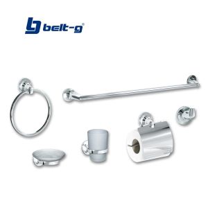Accesorios para baño metálico 6 unidades cromado Belt-g