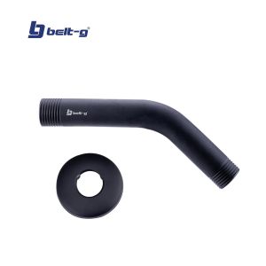 Tubo corto 45° x 1/2" para regadera negro  Belt-g