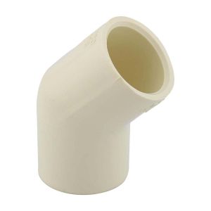 Codo 45° CPVC agua caliente 1/2" ASTM Tubrica