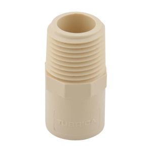 Adaptador macho CPVC agua caliente 1/2" ASTM Tubrica