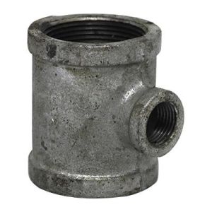 TEE REDUCIDA GALV. 1 1/2" X 1/"2.