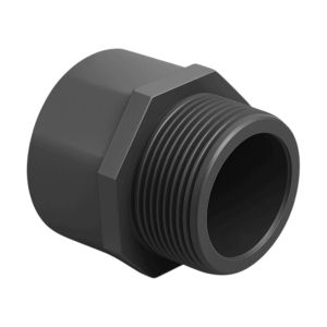 Adaptador roscado Macho 3/4" PVC presión agua fría Pavco
