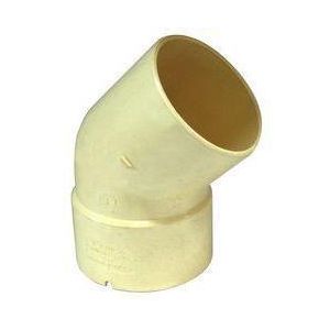 Codo 45° PVC agua servida 75 mm UM Tubrica