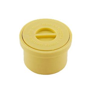 Tapón de registro PVC agua servida 50 mm UM amarillo Tubrica