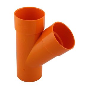 Yee PVC agua servida 110 mm excxc reforzada naranja Tubrica