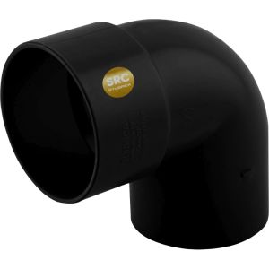 Codo 90° PVC agua servida 50 mm UM reforzado negro Tubrica