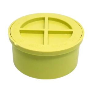 Tapón de registro sanitario PVC 75 mm UM amarillo Pavco