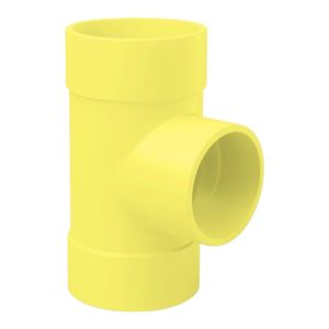 Tee reducción PVC sanitario 110 x 50 mm UM amarilla excxc Pavco