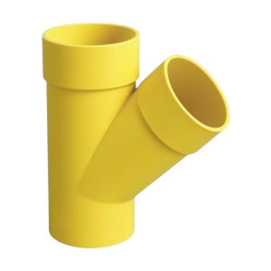 Yee reducción PVC sanitario 110 x 50 mm UM amarilla excxc Pavco