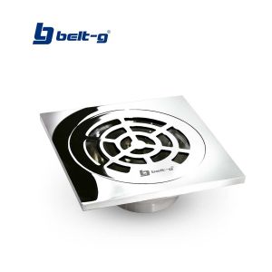 Inodoro cuadrado con cuello 10 cm cromado Belt-g