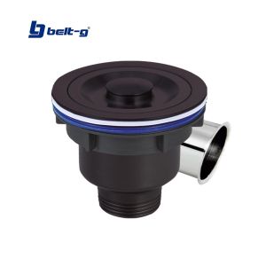 Desagüe para fregadero acero inoxidable negro Belt-g