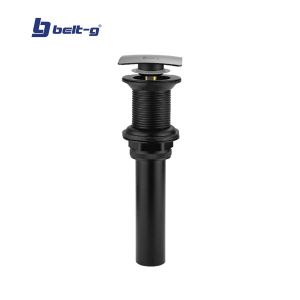 Desagüe square clicker para lavamanos negro Belt-g