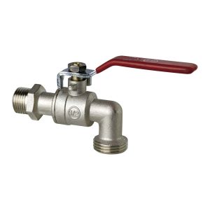 Llave para manguera 1/2 x 3/4" full port satinada Fp