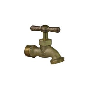 Llave para manguera de bronce 1/2 x 3/4" Wequp