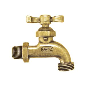 Llave para manguera de laton Gato