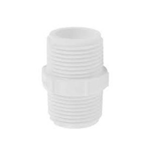 Niple PVC blanco rosca corrido 1" Gdeseo