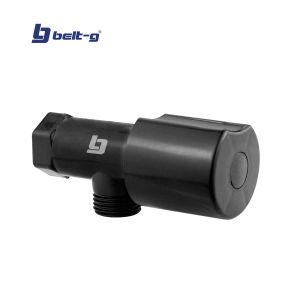 Llave de arresto 1/2 x 1/2" chopp negra Belt-g