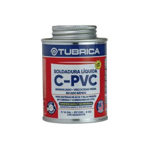 Soldadura para PVC sistemas CPVC 1/16 galón Tubrica