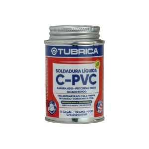 Soldadura para PVC sistemas CPVC 1/32galón Tubrica