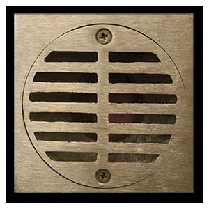 REJILLA STANDARD CUADRADA BRONCE C/CUELLO 1 1/4" GCP