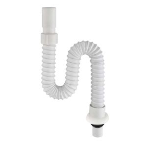 Sifón extensible para fregadero blanco 1 1/2" Gdeseo
