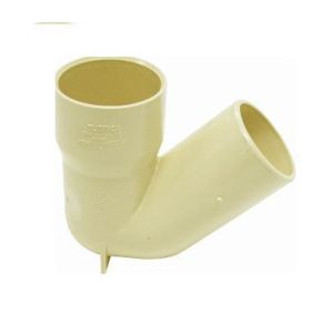 Sifón de placa corto PVC agua servida 50 mm UM amarillo Tubrica