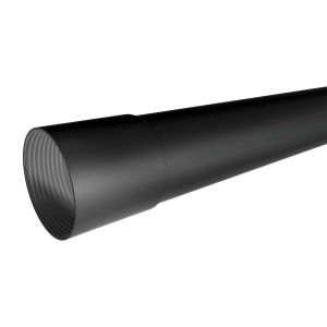 Tubo PVC ciego agua pozo 200 mm x 6 m negro Tubrica