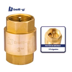 Válvula check 3" pistón de bronce Belt-g