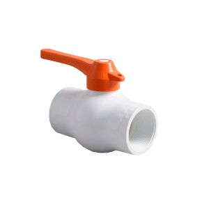 Llave de bola liviana manija larga PVC para roscar 3" PCP